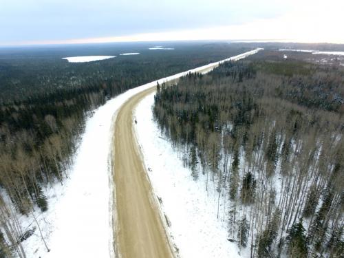 Calling Lake Water Treatment road.